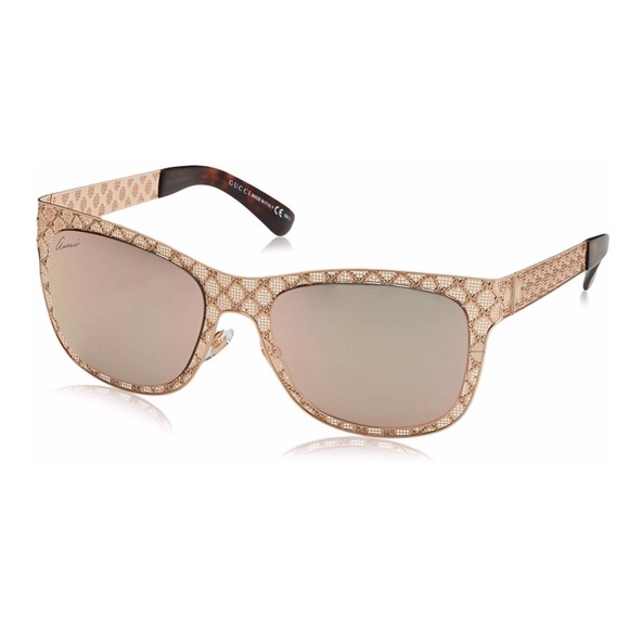 Gucci Accessories - NEW Gucci Diamanté Gold Metal Mesh Sunglasses